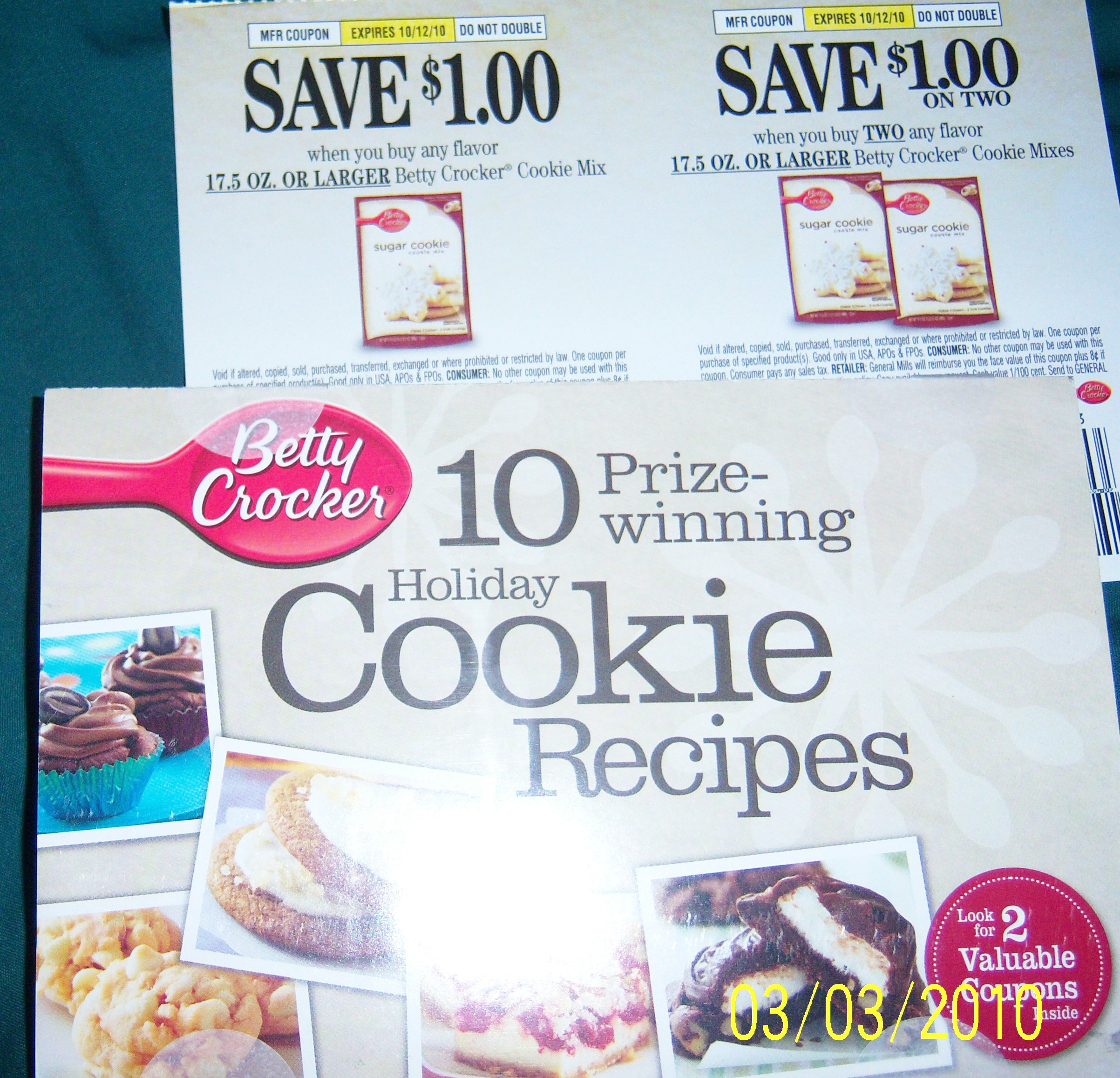 Free Betty Crocker 2023 Calendar By Mail Betty Crocker recipe booklet and 2 coupons