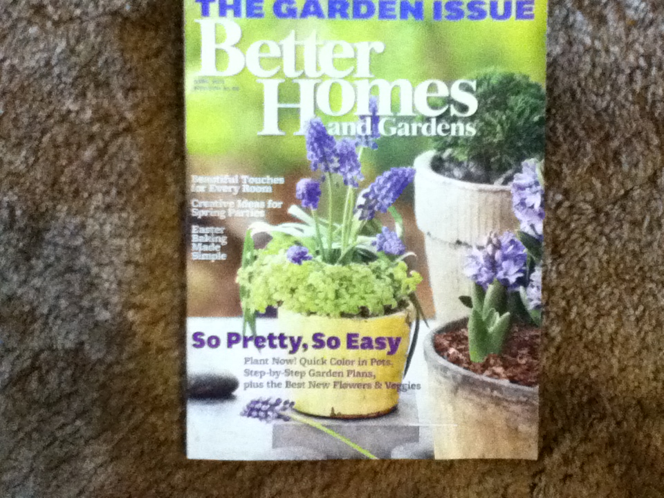 THE GARDEN ISSUE BETTER HOMES AND GARDENS APRIL 2012 CATALOG