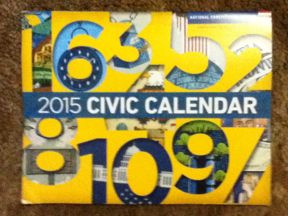 2015 Civic Calendar from National Constitution Center