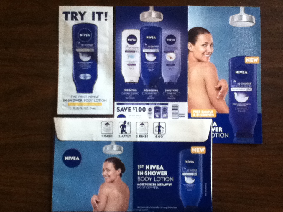 Free Sample of Nivea InShower Body Lotion & coupon from Nivea CCG