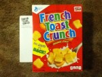 Full size box of General Mills French Toast Crunch Cereal