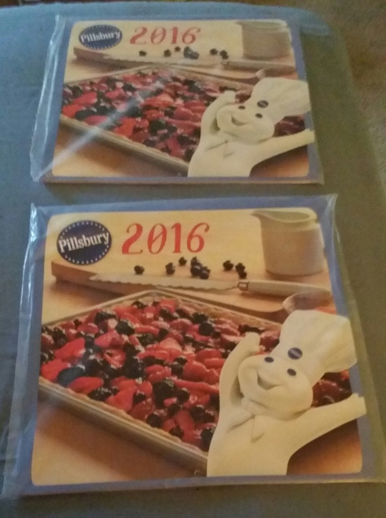 2 FREE 2016 Pillsbury Calendars