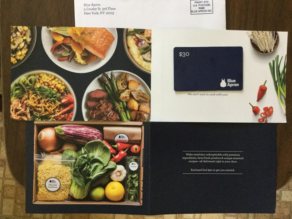 blue apron $100 off