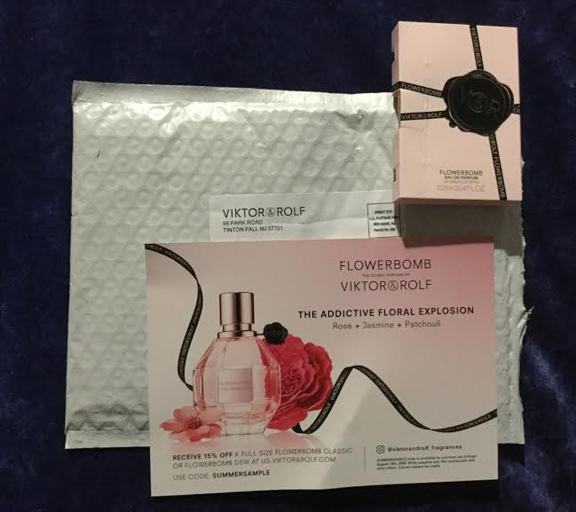 Free Viktor Rolf Flowerbomb Vapor Perfume Sample